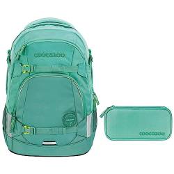 coocazoo MATE Schulrucksack-Set 2tlg inkl. Schlamperbox (All Mint) von Southbag