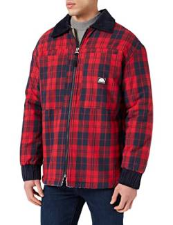 SOUTHPOLE Herren Southpole Check Flannel Sherpa Jacket Jacke, Rot, XL von Southpole