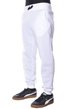 Southpole Herren 1570 Basic Active Sweatpants Fleece Jogger, Weiß a, Groß von Southpole