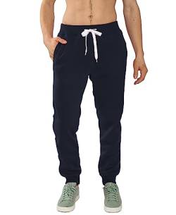 Southpole Herren Basic Active Fleece-Jogginghose, reguläre und große Größen Trainingshose, Nny (A), XS von Southpole