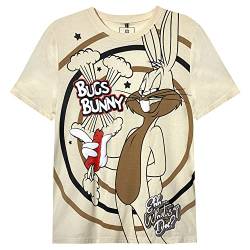 Southpole Herren Bugs Bunny halbem Puff-Aufdruck T-Shirt, W1081-creme, Klein von Southpole