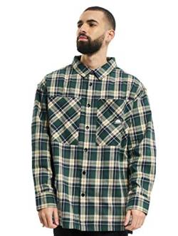 Southpole Herren Check Flannel Shirt Hemd, Green, S von Southpole