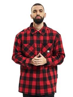 Southpole Herren SP029-Southpole Check Flannel Shirt Hemd, red, XXL von Southpole