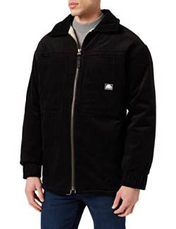 Southpole Herren Corduroy Sherpa Jacket Jacke, Black, XXL von Southpole