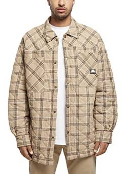 Southpole Herren SP129-Southpole Flannel Quilted Shirt Jacket Jacke, warmsand, M von Southpole