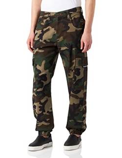 Southpole Herren Southpole Camo Cargo Pants Hose, Wood Camo, 28 von Southpole