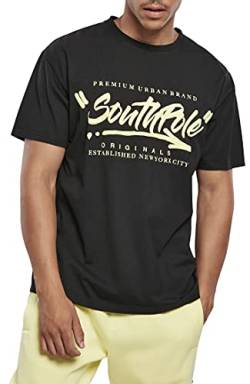 Southpole Herren Southpole Short Sleeve Tee T-Shirt, black, L von Southpole