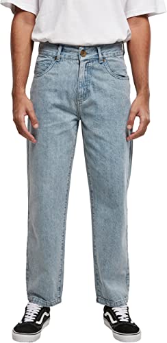 Southpole Herren Southpole Spray Logo Denim Pants , Retro Ltblue Destroyed Washed , 36 von Southpole