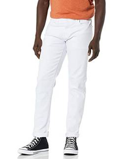 Southpole Herren Stretchable Basic Style of Color Twill-Hose Jeans, Weiß Skinny, 32W / 32L von Southpole
