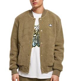 Southpole Men's Basic Sherpa Jacket Jacke, Khaki, L von Southpole