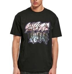 Southpole Men's Graphic Tee T-Shirt, Black, M von Southpole