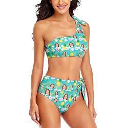 Bikini Badeanzug Damen Personalisiert mit Gesicht Foto Sexy Zweiteiliger Push Up Badeanzug Sommer Geschenk für Frauen Ehefrau XS - XXL von Soview