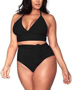 Sovoyontee Damen Badeanzug mit hoher Taille, Bauchkontrolle, volle Abdeckung, schwarz, XX-Large Mehr von Sovoyontee