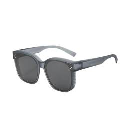 Snap Shades passen über Sonnenbrillen für Damen und Herren, Snapshades passen über Sonnenbrillen, Polarisierte Überbrillen-Sonnenbrille mit UV-Schutz, Leicht (Color B) von Sovtay