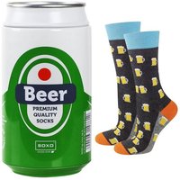 Soxo Socken Bier Geschenke Für Männer (Dose, Set) kuschelig weich von Soxo