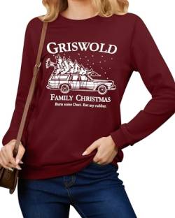 Spadehill Damen Thanksgiving Langarmshirt, Griswold Family, M von Spadehill