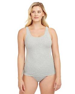 SPANX Cotton Control Tank, Damen Tanktop, Heather Grey, S von Spanx