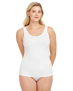 SPANX Cotton Control Tank, Damen Tanktop, Weiß, M von Spanx