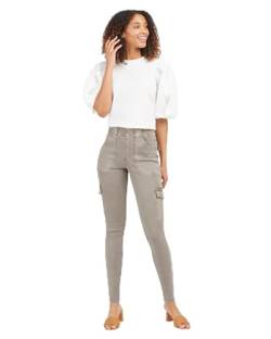 SPANX Damen-Cargohose aus Stretch-Twill, Desert Dune, X-Klein von Spanx