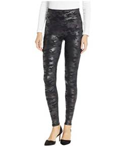 SPANX Kunstleder Camo Leggings ,Schwarz (Matte Blk Camo),S von Spanx