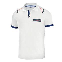 Sparco Unisex Martini Racing Poloshirt, Blanco, XX-Large Regular von Sparco