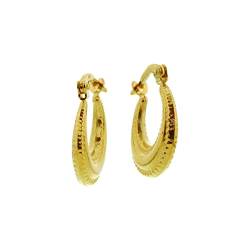 Sparkle14-585 Echtgold Ohrringe fur Damen und Mädchen - 14 Karat Gold Dauerhafte Ohrringe - Ohrringe 14.8 x 3.3 mm von Sparkle14