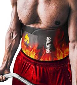 Sparthos Taillengürtel – Neopren-Abfalltrainer-Band für Workout, Schweiß, Bauchfett – Süße Verbrennung Sauna Slimming Ab Shaper Belt – Lose Bauch Tummy Männliches Korsett – für Männer und Frauen (XL) von Sparthos