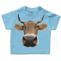 Baby Kinder T-Shirt Lustiges Kuh Motiv Größe 62-104 von Spaß Kostet