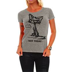 Frauen und Damen T-Shirt Cat Meoww Größe 122-164 & XS - 5XL von Spaß Kostet
