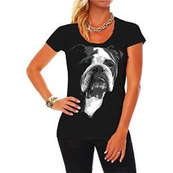 Frauen und Damen T-Shirt Englische Bulldogge von Spaß Kostet