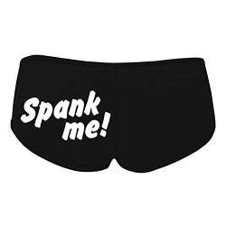 Frauen und Mädchen Hotpants Panty mit Spruch Spank me Größe S - XL von Spaß Kostet