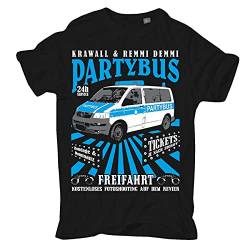 Herren T-Shirt Partybus All cops Are Bast Motiv Fun Größe S - 5XL von Spaß Kostet