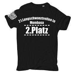 Herren Tshirt lustige Fun Sprüche Langschwanztreffen Mombasa Größe S - 5XL von Spaß Kostet