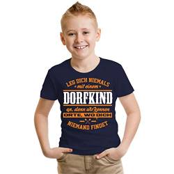 Kinder T-Shirt Dorfkind Vorsicht Größe 122-164 von Spaß Kostet