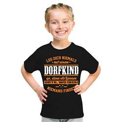 Kinder T-Shirt Dorfkind Vorsicht Größe 122-164 von Spaß Kostet