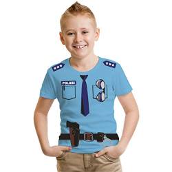 Kinder T-Shirt Junge Polizist Kostüm Fasching Größe 86-164 von Spaß Kostet