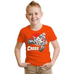 Kinder T-Shirt Motorrad Cross Größe 98-164 von Spaß Kostet