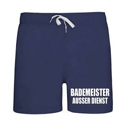 Männer Badehose Short Bademeister ausser Dienst Größe M - 3XL von Spaß Kostet