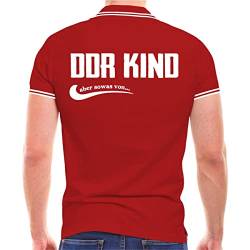 Männer Polo Shirt DDR Kind Aber sowas von (mit Rückendruck) Größe S - 5XL von Spaß Kostet