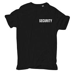Männer und Herren T-Shirt Security (mit Rückendruck) Größe S - 5XL von Spaß Kostet