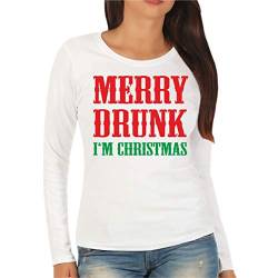 Spaß Kostet Damen Longsleeve Weihnachten Merry Drunk IAM Christmas Größe XS bis XXL von Spaß Kostet