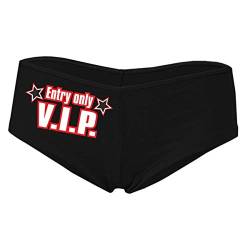 Spaß Kostet Frauen und Mädchen Hotpants Panty mit Spruch VIP Größe S - XL von Spaß Kostet