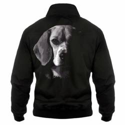 Spaß Kostet Herren Harrington Jacke Beagle motiv RÜCKEN dogs hunde jagdhund motive von Spaß Kostet