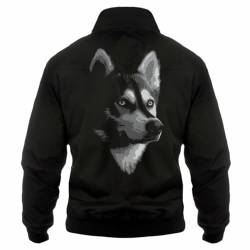 Spaß Kostet Herren Harrington Jacke Siberian Husky Schlittenhunde motiv hunde dogs von Spaß Kostet