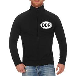 Spaß Kostet Herren Jacke Sweatjacke DDR Kennzeichen (mit Rückendruck) Größe S - 5XL von Spaß Kostet