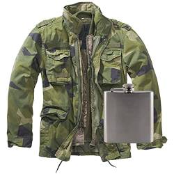 Spaß Kostet Männer M65-Giant Jacke UNBEDRUCKT swedish camo mit Flachmann Größe S - 7XL von Spaß Kostet