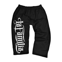 Spaß Kostet Männer und Herren 3/4 Dreiviertel Hose La Familia FCK Logo Half Shorts von Spaß Kostet