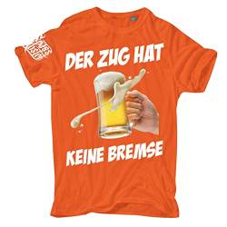 Spaß Kostet Übergrößen Herren Tshirt Der Zug hat Keine Bremse Party Farben Größe 3XL - 8XL von Spaß Kostet