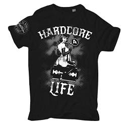 Spaß Kostet Übergrößen Herren Tshirt Hardcore 4 Life Größe 3XL - 8XL von Spaß Kostet