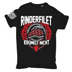 Spaß Kostet Übergrößen Herren Tshirt Rinderfilet krümelt Nicht Größe 3XL - 8XL von Spaß Kostet